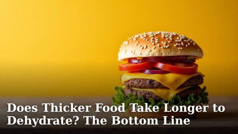 Does Thicker Food Take Longer to Dehydrate? The Bottom Line