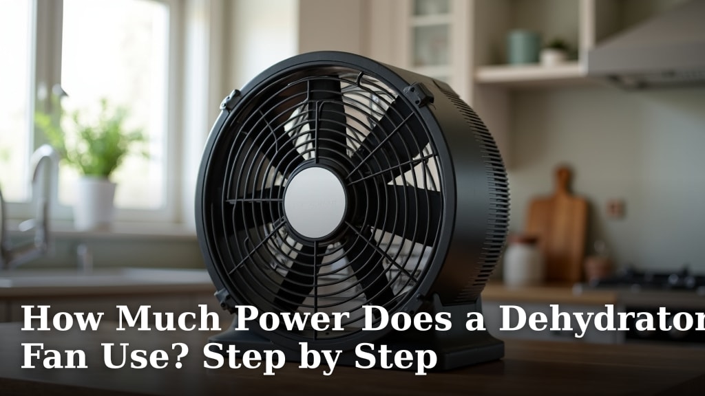 How Much Power Does a Dehydrator Fan Use? Step by Step
