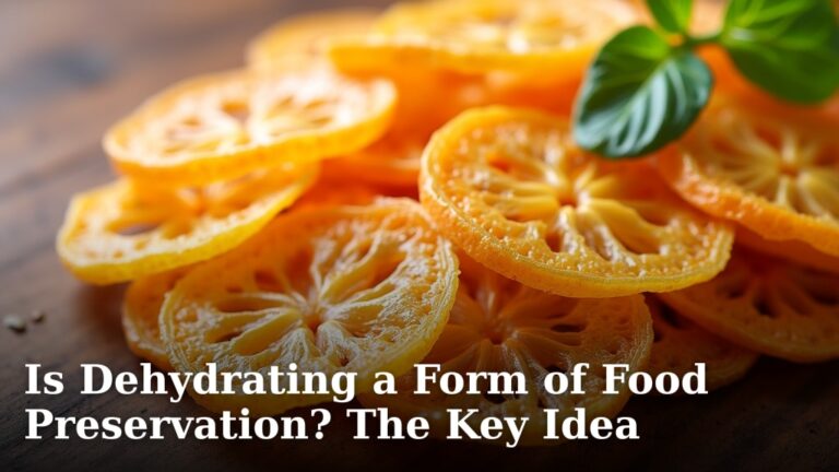 Is Dehydrating a Form of Food Preservation? The Key Idea