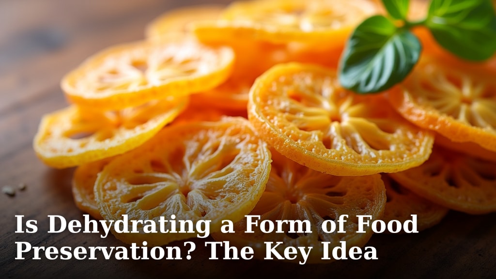 Is Dehydrating a Form of Food Preservation? The Key Idea