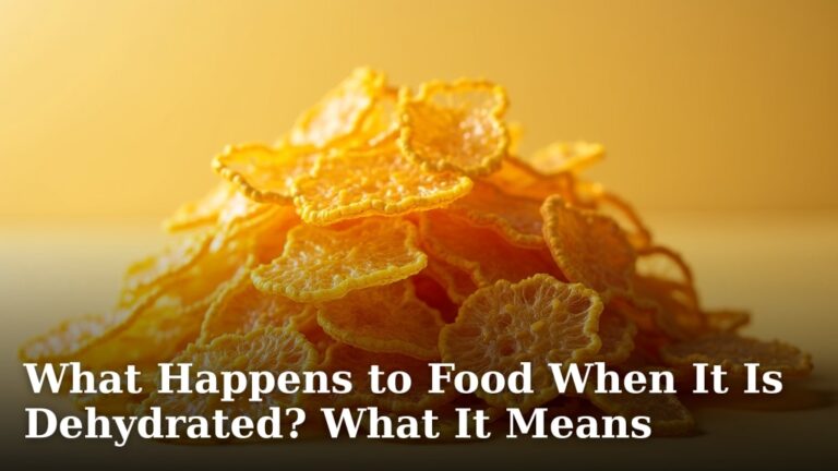 What Happens to Food When It Is Dehydrated? What It Means