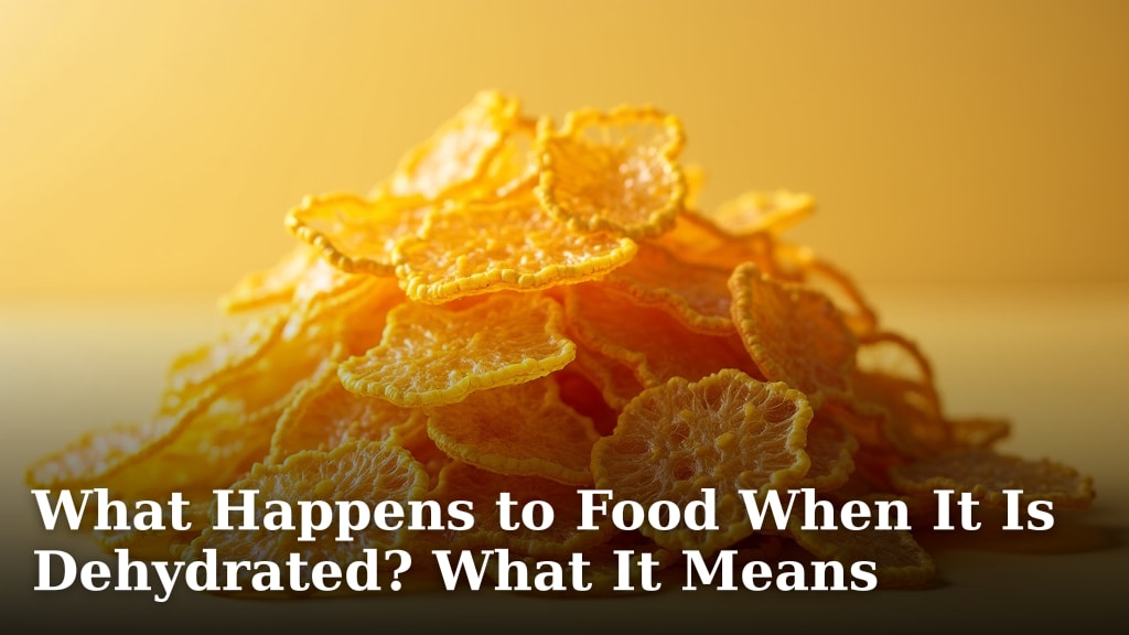 What Happens to Food When It Is Dehydrated? What It Means